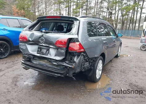 2015 Volkswagen Golf Sportwagen Tdi Se 4-Door z USA, uszkodzony, nr VIN 3VWFA7AU6FM519333